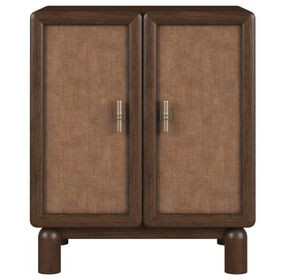 Verge Handcrafted Walnut 2 Door Nightstand