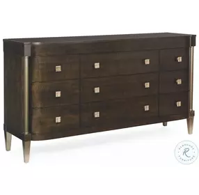 Dramatic Presence Dark Roast And Harvest Bronze Dresser