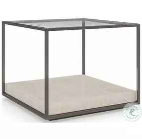 Open Air Moonstone And Deep Bronze Cocktail Table