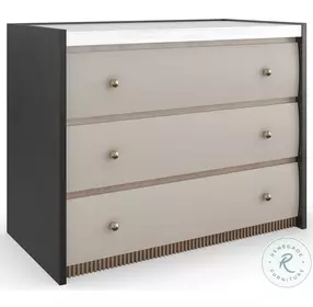 Avignon Rockport Burnished Adobe And Craftsman Bronze Nightstand