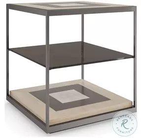 Impossible Otter And Woodland Gray Cube End Table