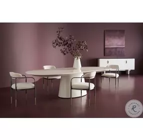 Paragon Blanc Gloss Extendable Dining Room Set