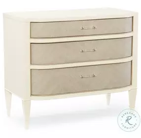 Dress Code Heron Grey And Soft Taupe 3 Drawer Nightstand