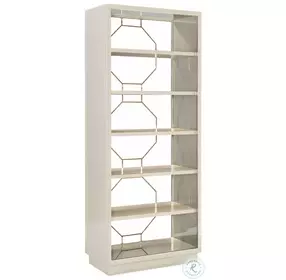 Going Up Soft Silver And Whisper Of Gold Curio Cabinet