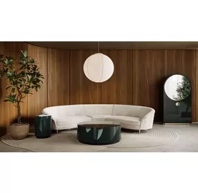 Cocktail Couture Apatite Gloss Round Occasional Table Set