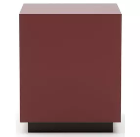 Cocktail Couture Rouge Red Gloss and Black Square End Table