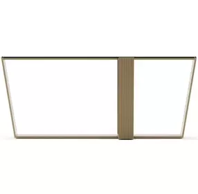 Counter Balance Brushed Gold and Smoked Bronze Glass Top Console Table