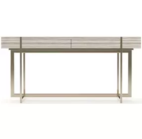 Wish You Were Here Sandstone and Whisper of Gold 60" Console Table