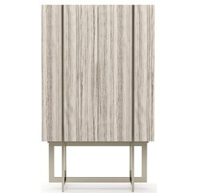 Wish You Were Here Sandstone and Whisper of Gold 2 Door Bar Cabinet