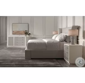 Beauty Sleep Cream Performance Fabric Upholstered Platform Bedroom Set