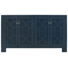 Claire Matte Navy Lacquer 4 Door Buffet