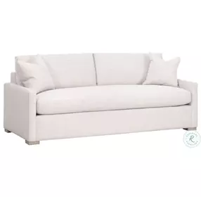 Clara Stone Basketweave Performance Fabric 86" Queen Sofa Sleeper