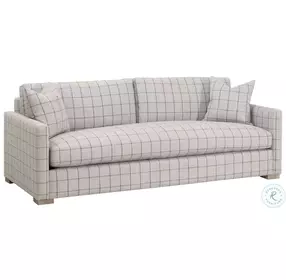 Clara Cement Slim Arm Performance Fabric Sofa
