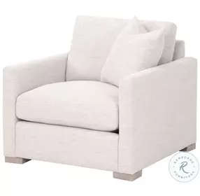 Clara Stone Performance Fabric Slim Arm Chair
