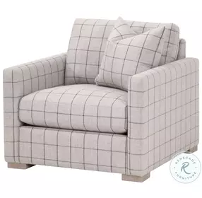 Clara Cement Performance Fabric Slim Arm Chair