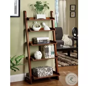 Lugo Antique Oak Ladder Shelf