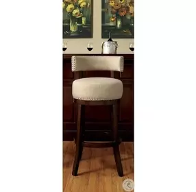 Lynsey Beige 24" Bar Stool Set Of 2