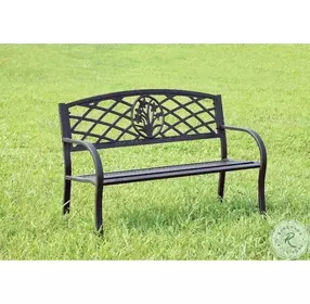 Minot Steel Park Outdoor Bench
