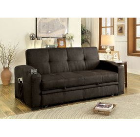 Mavis Dark Brown Futon Sofa