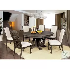 Arcadia Rustic Natural Tone Round Dining Room Set