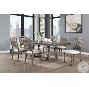 Newcastle Gray Extendable Dining Room Set