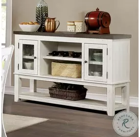 Auletta Gray And Distressed White Server