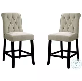 Izzy Ivory Counter Height Chair Set of 2