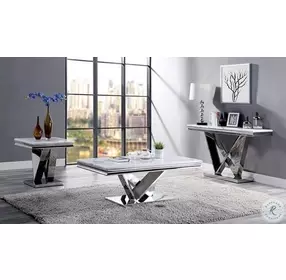 Villarsglane Chrome Occasional Table Set