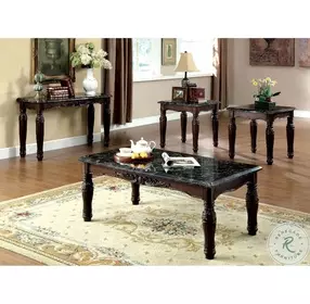 Brampton Dark Walnut 3 Piece Occasional Table Set