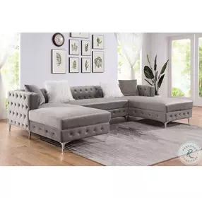 Ciabattoni Gray 3 Piece Sectional