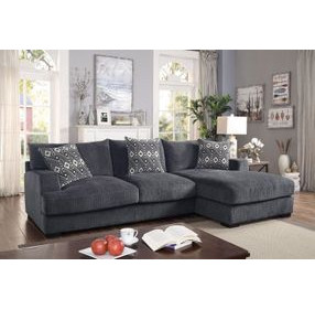 Kaylee Black 147" RAF Modular Sectional