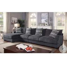 Kaylee Gray 3 Piece Sectional with RAF Chaise