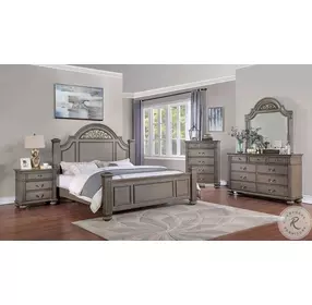 Syracuse Gray Poster Bedroom Set