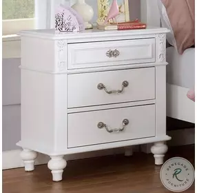 Belva White Nightstand