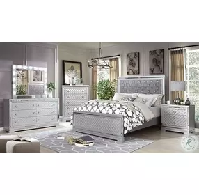Belleterre Silver Panel Bedroom Set