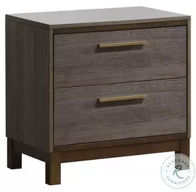 Manvel Dark Gray Nightstand