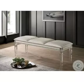 Maddie Pearl White Bench