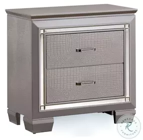 Bellanova Silver Nightstand