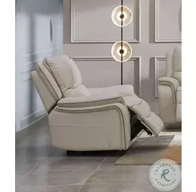 Henricus Beige Glider Recliner