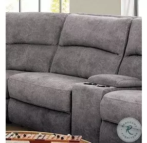 Apostolos Light Gray Armless Power Recliner