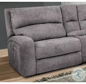 Apostolos Light Gray LAF Power Recliner