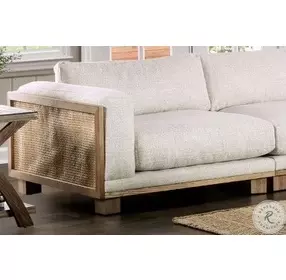 Arendal Beige And Natural LAF Chair