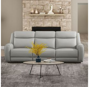 Jacobus Light Gray 87" Manual Reclining Sofa