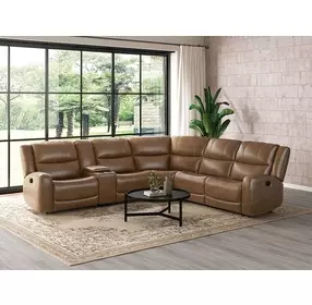 Leolinus Brown 128" Motion Sectional