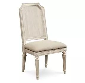Arch Salvage Mills Beige Upholstered Dining Side Chair Set of 2