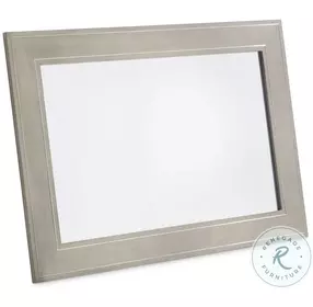 Cornelia Nebbia And Glazed Stainless Steel Mirror