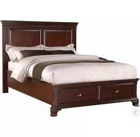 Brinley Cherry Queen Platform Storage Bed
