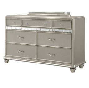 B0846J Silver 7 Drawer Dresser