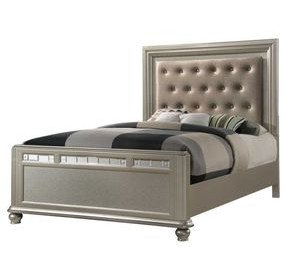 B0846J Upholstered Panel Bed