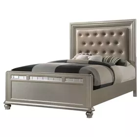 B0846J Upholstered Panel Bed